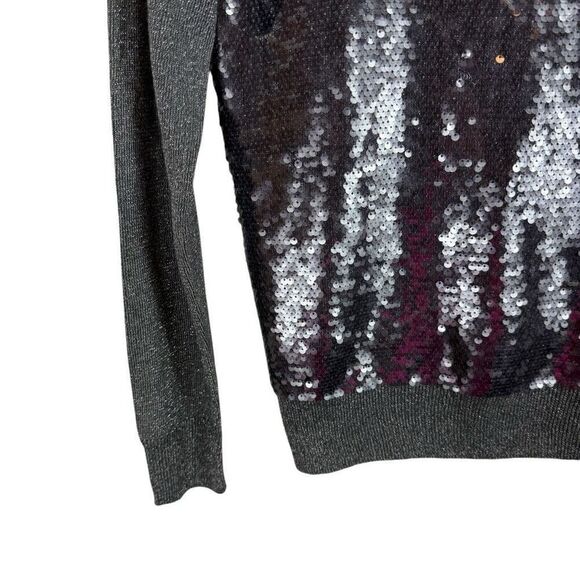 H&M Silver Sequin front sweater - Picture 2 of 6